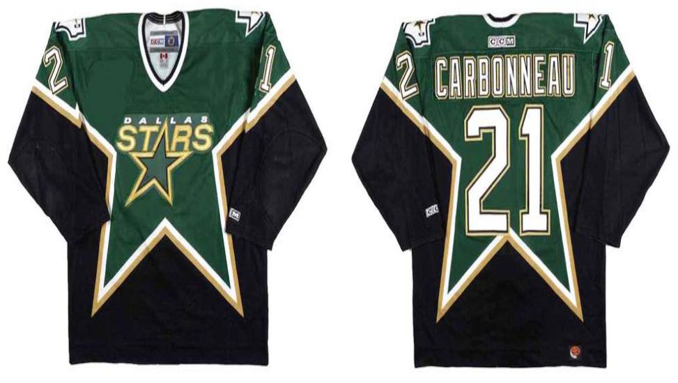 2019 Men Dallas Stars 21 Carbonneau Black CCM NHL jerseys